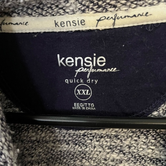 Kensie Performance Grey Athletic Activewear Quick Dry Mock Neck Sweater XXL - Picture 7 of 7
